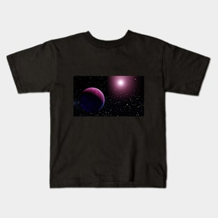 Purple Planet Kids T-Shirt